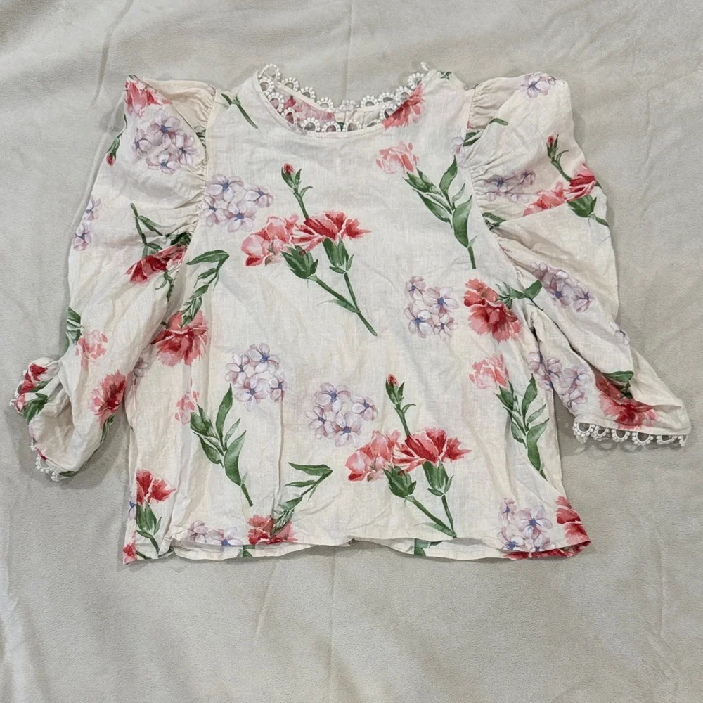 Women’s Laura Ashley Puff Shoulder Shirt - Picture 1 of 3